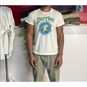 vintage 1983 central park running tee dark green lettering